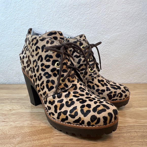 SPERRY Pony hair animal print  booties size 8M - Picture 3 of 16